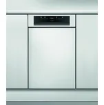 Vestavné myčka nádobí s šířkou 45 cm a čelním panelem Whirlpool WSBO 3O23PF X