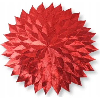 prostírání Prostírání na stůl kulaté červené 38 Cm LISTY MTO-50508R