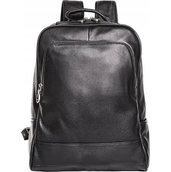 Městský batoh Batoh Pánský černý kožený na notebook přírodní kůže velký městský