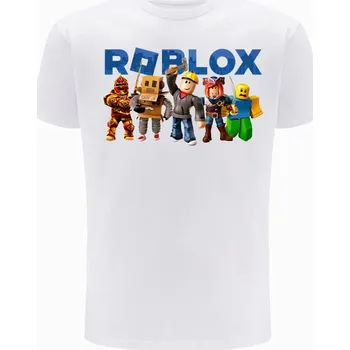 Dětská móda Dětské tričko Roblox 003 3-4 Bílé