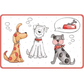 prostírání Plastové prostírání TORO 44x28,5cm Kočka a Pes