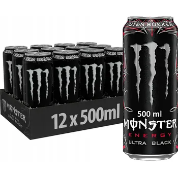 Energetický nápoj Energetický nápoj Monster Energy Ultra Black třešňový 500 ml x12 ks