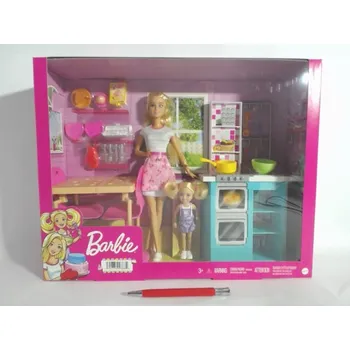 Panenka Barbie Sestry – Společné pečení – sada + panenky HBX03