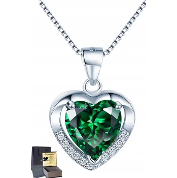 Náhrdelník Stříbrný Náhrdelník Srdce Dárek k Narozeninám Stříbro