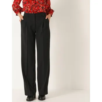Dámské kalhoty Splývavé široké kalhoty černá 54