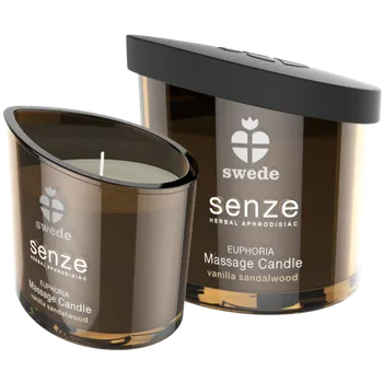 Intimní hygienický prostředek Swede Senze Massage Candle Euphoria Vanilla Sandalwood 50ml