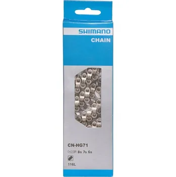 Řetěz na kolo Shimano CN-HG71C 6/7/8 rychlostí 116 článků řetěz + spojka