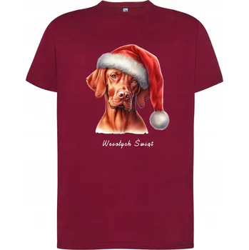 Pánské oblečení Pánské tričko Maďarský ohař Vižla Veselé Vánoce L