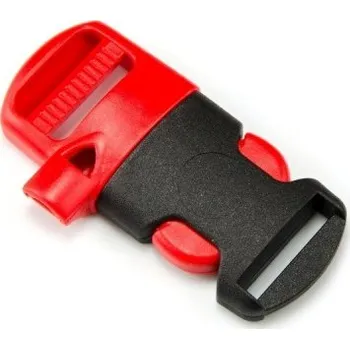 Spona/přezka s píšťalkou ČERVENÁ/ČERNÁ