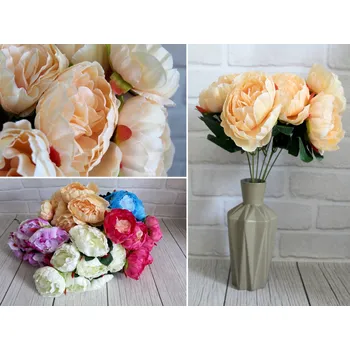 umělá květina UMĚLÁ KYTICE PIVOŇKA 7 květů, 46 cm výška