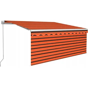 Markýza Ručně ovládaná markýza s rolovací stínící clonou, 3,5 x 2,5 m