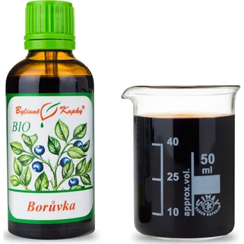 Doplněk stravy Bylinné kapky s.r.o. Borůvka BIO tinktura 50 ml | Bylinné kapky