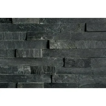Obklad DEKSTONE Obklad kamenný lepený N 3003 Black Slate břidlice plošný