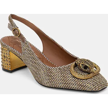 Dámské lodičky Lodičky Kurt Geiger London Chelsea Block Slingback 3415040609.BEIGE béžová 80X, EUR 36