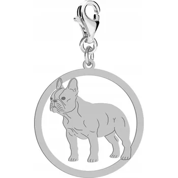 Přívěsek Stříbrný Bulldog Francuski 925 Žena, šperky, DEDIKACE DÁREK