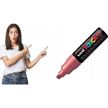 Dekorativní červený fix UNI 1 ks