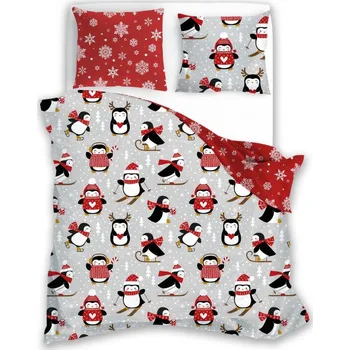 Povlečení Povlečení vánoční 200x220 scandic 076 tučňáci