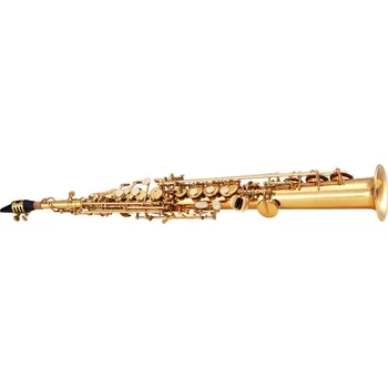 Vevor Sopránový saxofon v b♭, mosaz, 23 kláves, kufr a příslušenství
