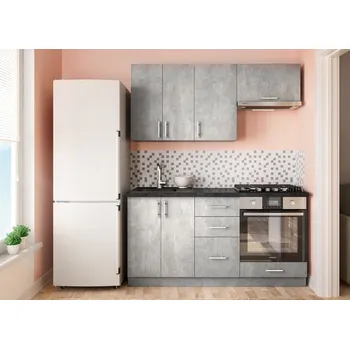 Kuchyňská linka Casarredo Kuchyně FELIPE A 160 beton/beton