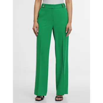 Orsay Zelené dámské straight kalhoty - Dámské Orsay zelená 2836997
