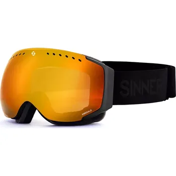 Lyžařské brýle Sinner EMERALD MT BLACK- DBL FL ORG MR VNT UNI černá