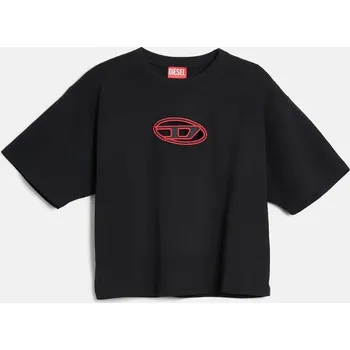 Dámské tričko TRIČKO DIESEL T-BUXT-CROP-OD T-SHIRT BLACK2