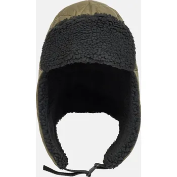 Kšiltovka ČEPICE WOOLRICH QUILTED TRAPPER HAT DARK GREEN