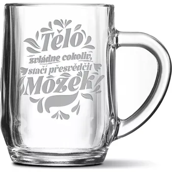 Sklenice Sablio Půllitr Tělo zvládne cokoliv, stačí přesvědčit mozek: 0,5