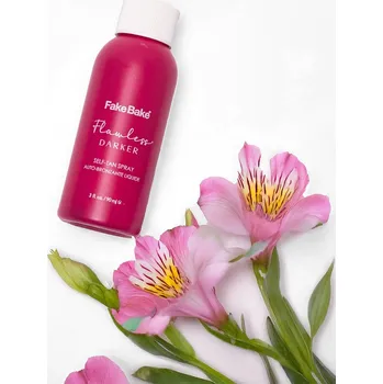 Opalování Fake Bake Travel Tan Go Flawless Darker samoopalovací přípravek v tekuté formě + Rukavice