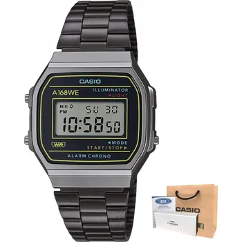Hodinky Černé hodinky Casio Vintage A168WEHB-1AEF se stopkami