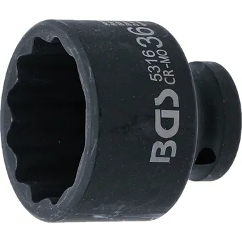 BGS 5316, Silová nástrčná hlavice, dvanáctihranná | 12,5 mm (1/2") | 36 mm
