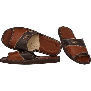 Dámské pantofle Papuče Pánské kožené pohodlné pantofle Bačkory Bamboše Domácí VIP Premium 44