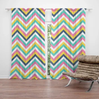 Závěs Sablio Závěs Duhové klikyháky: 2ks 140x250cm