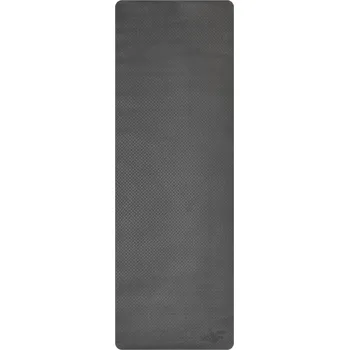 podložka na cvičení 4F Protiskluzová tréninková podložka na jógu 4 mm 183cm ŠEDÁ