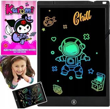 Magnetická kreslící tabulka KUROMI TABLET PRO DĚTI NA KRESLENÍ 8 PALCŮ VZDĚLÁVACÍ TABULE LCD