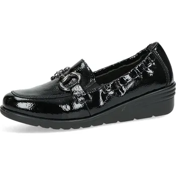 Dámské polobotky Rieker dámské kožené polobotky - černé