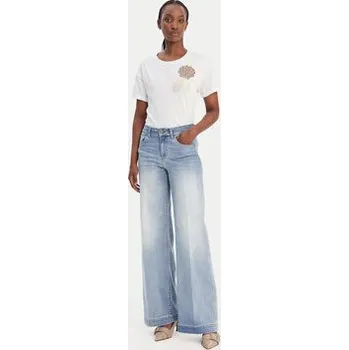 Dámské džíny Liu Jo Jeansy UA6068 DS081 Modrá Wide Leg 25