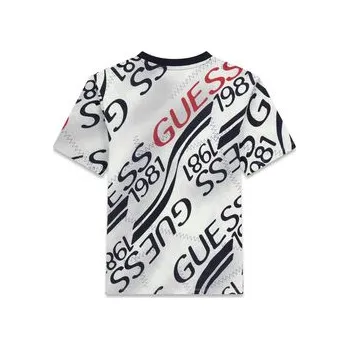 Dámská móda Guess T-Shirt L6RI04 K8HM4 Bílá Oversize 8Y