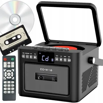 Hi-Fi komponenty 2v1 CD přehrávač Reproduktor KAZETOVÝ PŘEHRÁVAČ Bluetooth Rádio Přenosný