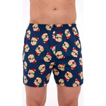 Boxerky Pánské boxerky Cornette BS-016/24 Bears 2 3XL (46) tmavě modré