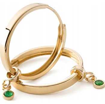 Náušnice NÁUŠNICE KRUHY S PŘÍVĚSKY – PŘÍRODNÍ KAMENY