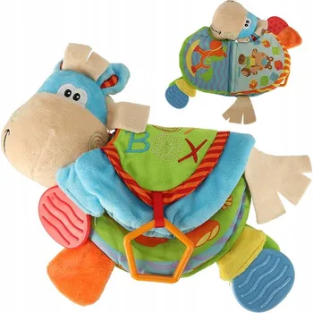 Senzorická knížka Ikonka KX4611 chrastítko kousátko oslík