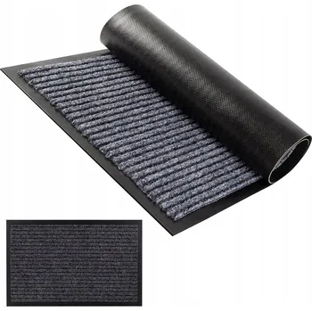 Rohožka VELKÁ GUMOVÁ VENKOVNÍ ROHOŽKA PŘED DVEŘE SILNÁ 7MM 90x150CM DA217