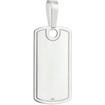 Přívěsek STŘÍBRNÝ VOJENSKÁ ZNÁMKA NA ŘETÍZEK - PŘÍVĚSEK RYZOST 925 + GRAVÍROVÁNÍ DÁREK