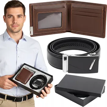 Peněženka Pásek a peněženka pro kluka elegantní pánská sada ZP07