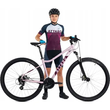Horské kolo Dámské horské kolo ATTABO ALPE 2.0 29" růžové 19" Převody Shimano 3x8