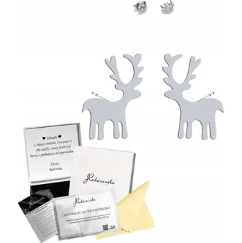 Náušnice Náušnice se soby, vánoční Dárek Stříbro 925, přání DÁREK