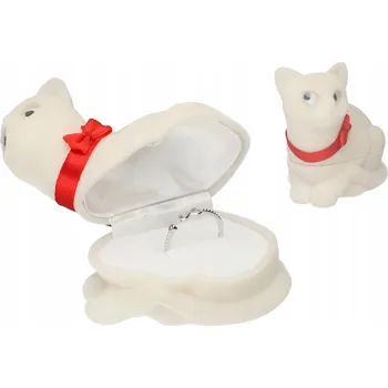 Dárková krabička Černá kočka - NOVÁ sametová krabička