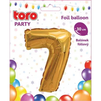 Balónek foliový TORO číslice 7 30cm