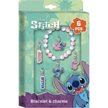Náramek Sada náramek a přívěsky STITCH Charms 6 Ks.
